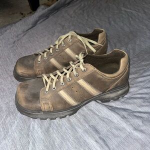 BED|STU Brown and Cream Shoes with Reinforced Stitching